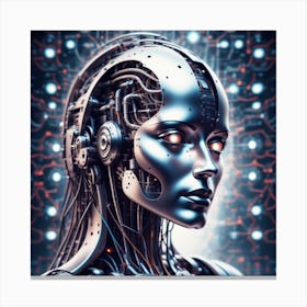 Cyborg Woman 10 Canvas Print