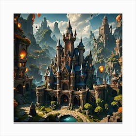 Fantasy Castle 16 Canvas Print