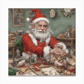 797378 The Elf Preper Charette Of Santa Xl 1024 V1 0 Canvas Print