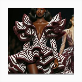 Zebra Dress Canvas Print
