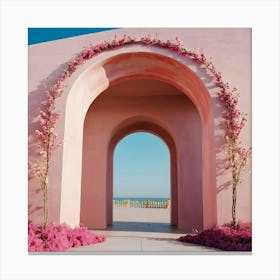 Pink Archway 12 Canvas Print