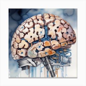 Brain Is A Machine Canvas Print