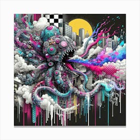 Octopus 32 Canvas Print