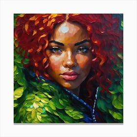 Woman With Red Hair 1 Canvas Print