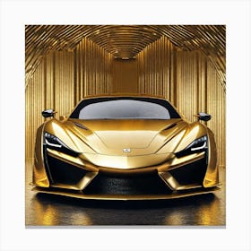 Golden Mclaren 1 Canvas Print