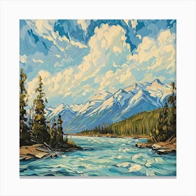 Rocky Mountain River Canvas Print