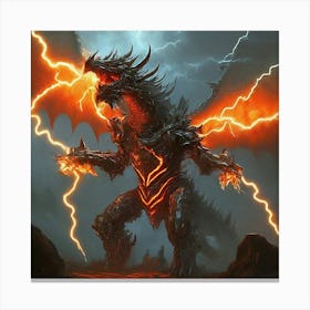 Lightning Dragon Canvas Print