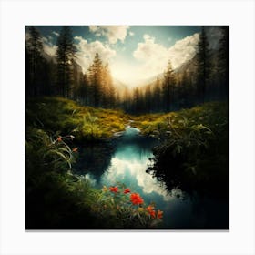 Water Lily Canvas Print