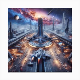 Futuristic City 7 Canvas Print