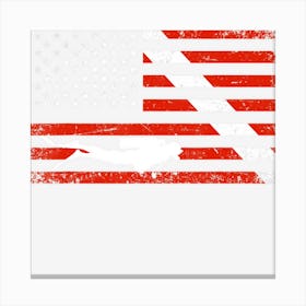 Diver Down Dive Flag Scuba Diving American Flag Canvas Print