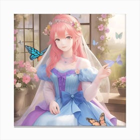 Butterfly Princess Canvas Print