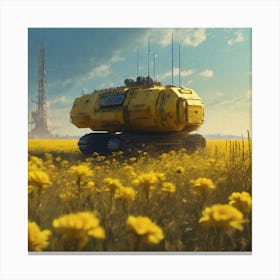 Field Of Yellow Flowers 42 Canvas Print