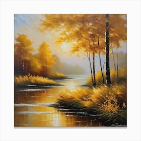 Autumn River 7 Canvas Print