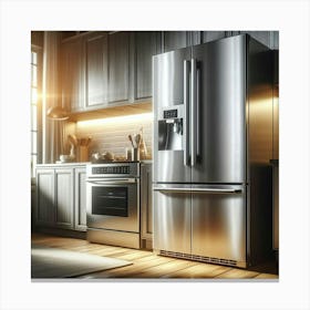 Stainless Steel Kitchen Appliances 1 Canvas Print