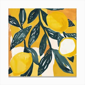 Matisse Inspired Lemons Canvas Print