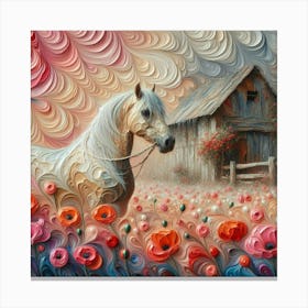 Horse In The Field 2 Canvas Print