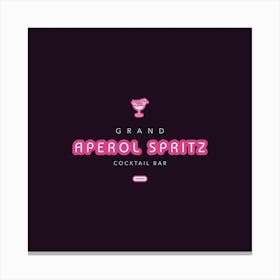 Aperol Spritz Orange & Neon - Aperol, Spritz, Aperol spritz, Cocktail, Orange, Drink 1 Canvas Print
