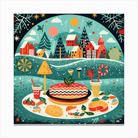 Christmas Table 1 Canvas Print