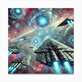 Infinite Armada Scifi Canvas Print