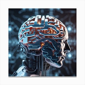 Brain Of A Robot 15 Canvas Print