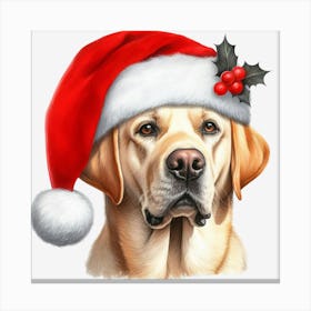 Santa Labrador 3 Toile