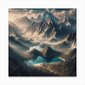 Mountain Lake Canvas Print