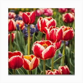 Tulips In Bloom 1 Canvas Print