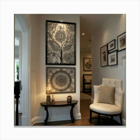 Default Create Unique Design Of Hall Way Art 3 Canvas Print