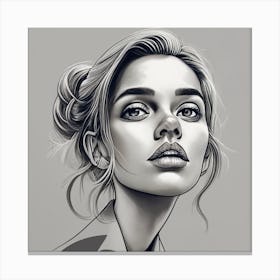 Portrait Of A Woman Canvas Print