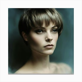 Portrait Of A Young Woman 8 Canvas Print