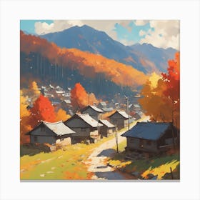 Autumn Village 16 Canvas Print