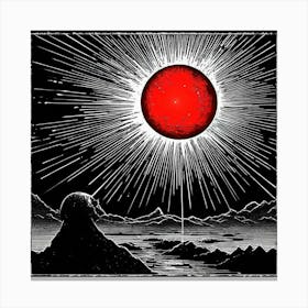 Red Sun Canvas Print