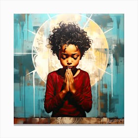 Bless You - Praying Child Canvas Print