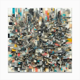 Abstract Cityscape 1 Canvas Print