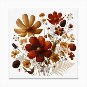 Autumn Flowers Canvas Print