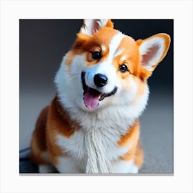 Cute Corgi Dog 1 Canvas Print