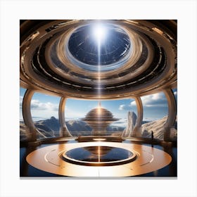 Futuristic Spaceship 43 Canvas Print