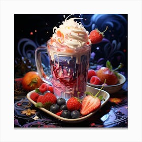 Ice Cream Sundae Canvas Print