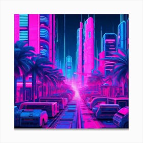 Futuristic City Canvas Print