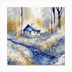 House In The Woods 4 Canvas Print