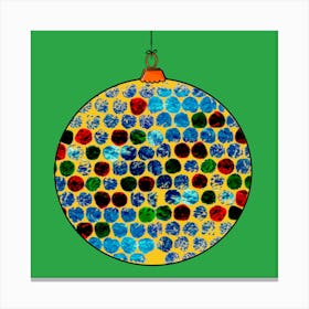 Green Bauble 1 Canvas Print