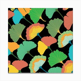 Colorful Ginkgo Leaves Canvas Print