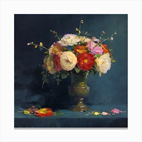 Vase Of Flowers Canvas Print