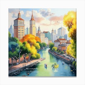 Russian City Canvas Print