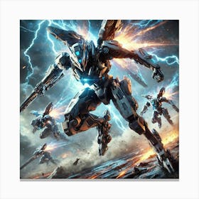 Lupine Mechs Ignis Luporum Collective Canvas Print