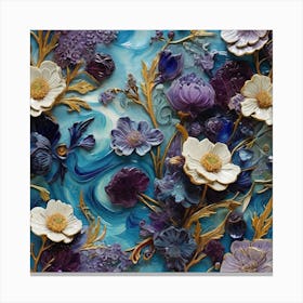 Azure and amethyst 1 Canvas Print