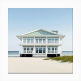 Beach House Art Print (2) Canvas Print