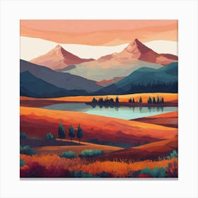 Landscape Painting 153 Canvas Print