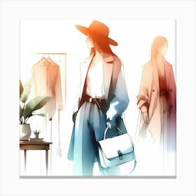 Fashion Illustration Canvas Print