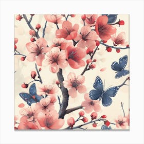 Cherry Blossom Wallpaper Canvas Print